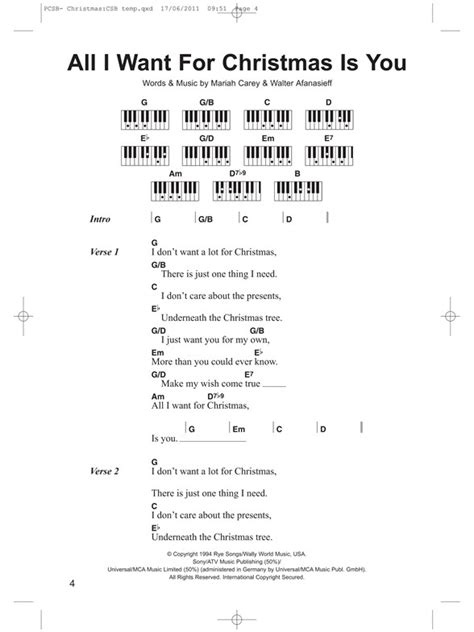 To remove this song please click here. Piano Chord Songbook: Christmas Songs - Lyrics & Piano Chords Sheet Music - Sheet Music ...