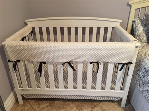 Extra Wide Crib Rail Cover Set Of 3 Create Your Own Etsy