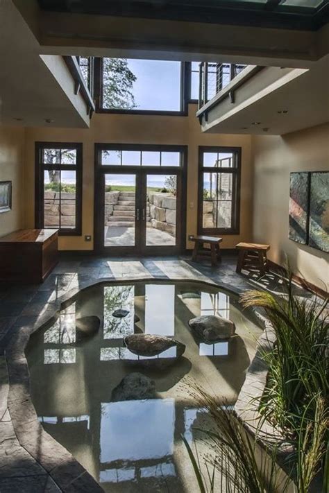 20 Modern And Impressive Indoor Pond Design Feels Outdoorhome Design
