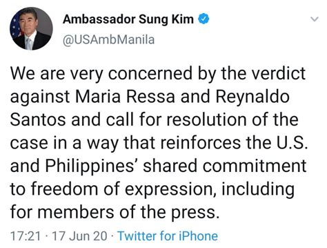 Us Ambassador To The Philippines Sung Kim Should Be Summoned To