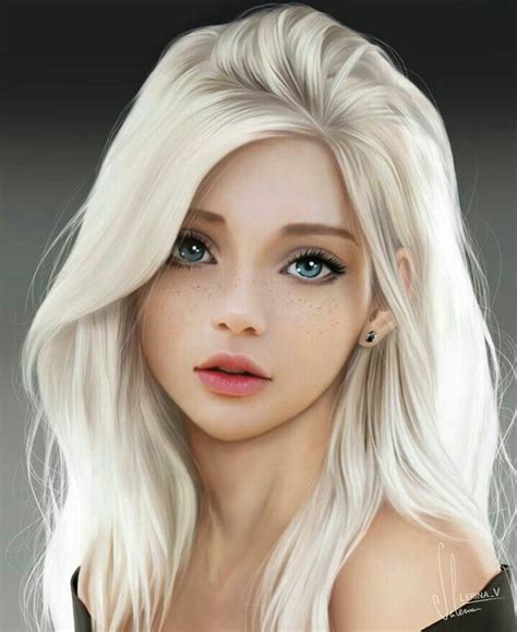 Characterart Characterportraits Blonde Female Portrait Woman Face Digital Art Girl