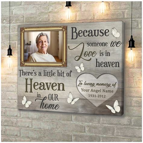 In Loving Memory Canvas Wall Art Canvas Wall Art For Home Etsy
