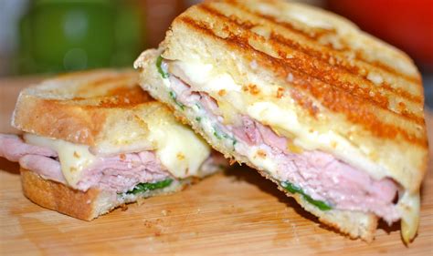 Ham And Cheese Panini With Pears And Spinach A Southern Soul