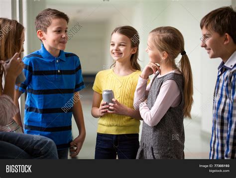 Kids Talking To Each Other At School