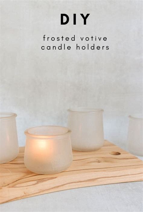 Diy Frosted Votive Candle Holders Pretty Handy Girl