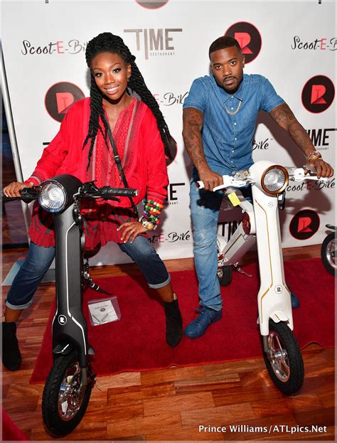 Pics Ray J And Princess Love Brandy Norwood Helps Ray J Promote New Scooter