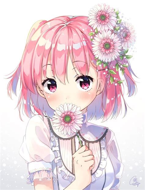 Cute Anime Kawaii Girl Pink Anime Wallpaper Hd