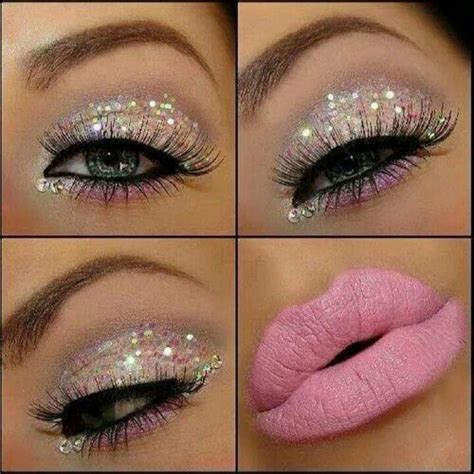 Pink Diamond Glitter Eye Makeup Glitter Makeup Tutorial Makeup