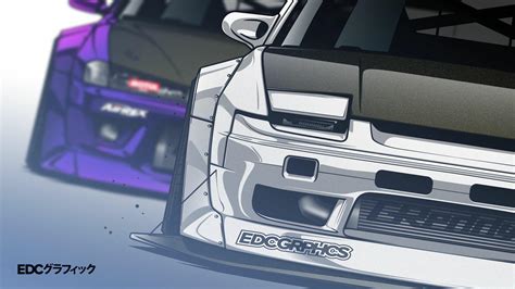 EDC Graphics Nissan Silvia CGI Nissan SX Japanese Cars Nissan Nissan Silvia S Pop Up