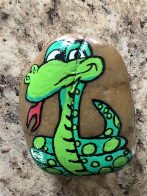 Pin By Anne Birkel On Painted Rocks Painted Rocks Snake Painting Rock