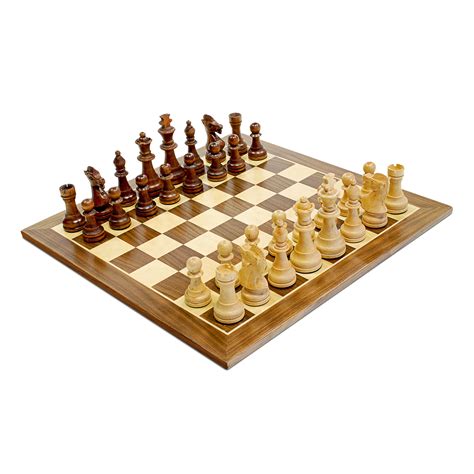 We Games Traditional Staunton Wood Chess Set With Distressed Wooden