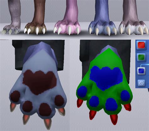 Mod The Sims Wolf Feet For All