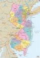 Detailed Political Map of New Jersey - Ezilon Maps