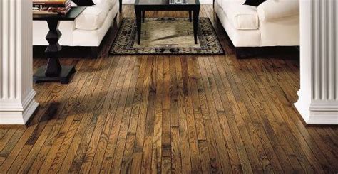 Distressed Look Thin Boards And Medium Dark Oak Hardwood Hardwood