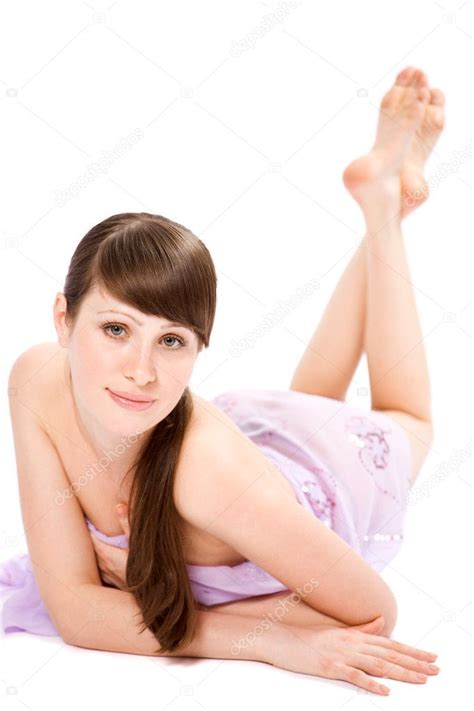 Attractive Brunette Lie In Massage Salon Royalty Free Stock Images Ad Lie Massage