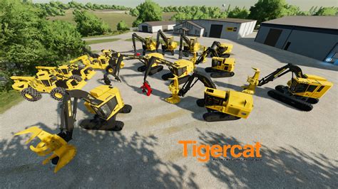 AJ DEERE TIGERCAT BUNCHER PACK V1 0 FS22 Mod