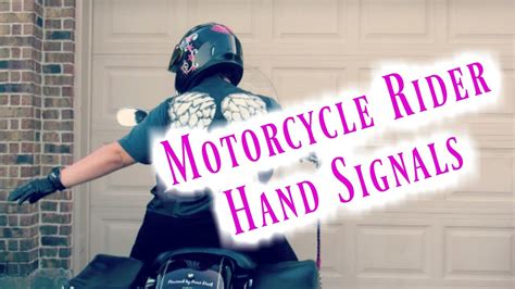 Motorcycle Rider Hand Signals Youtube