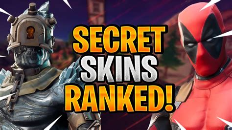Secret Skins In Fortnite Ranked From Worst To Best Chapter 2 Season