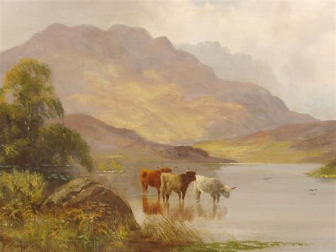 Antiques Atlas Highland Cattle Oil Painting By William