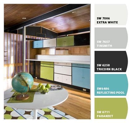 I have our whole house painted in neutral colors, and get asked a lot what the best. Mondrian cabinets from Our Care-free Home in green, blue ...