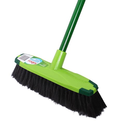 Sabco 300mm Polished Floor Broom With Handle