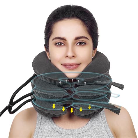 Buy Cervical Neck Traction Device Andinflatable Adjustable Neck Stretcher