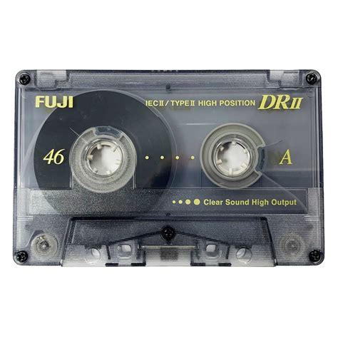 Fuji Drii C46 Chrome Blank Audio Cassette Tapes Retro Style Media