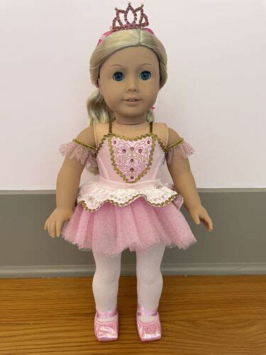 American Girl 18” Sparkling Ballerina Doll Blonde Hair Blue Eyes Light Skin Ebay