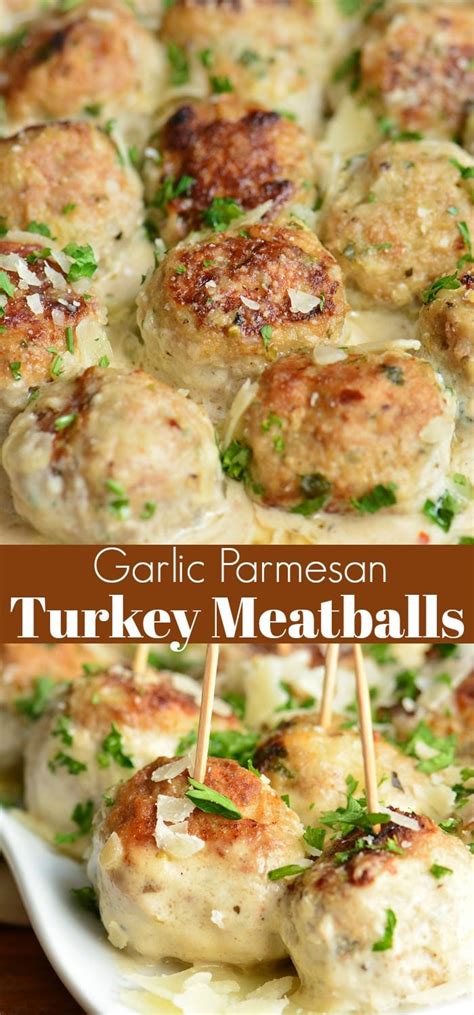 Garlic Parmesan Turkey Meatballs Will Cook For Smiles