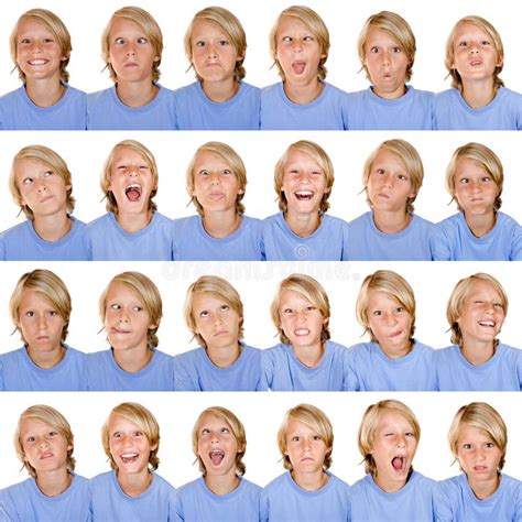 Multi Facial Expressions Stock Photo Image Of Frowning 5765730