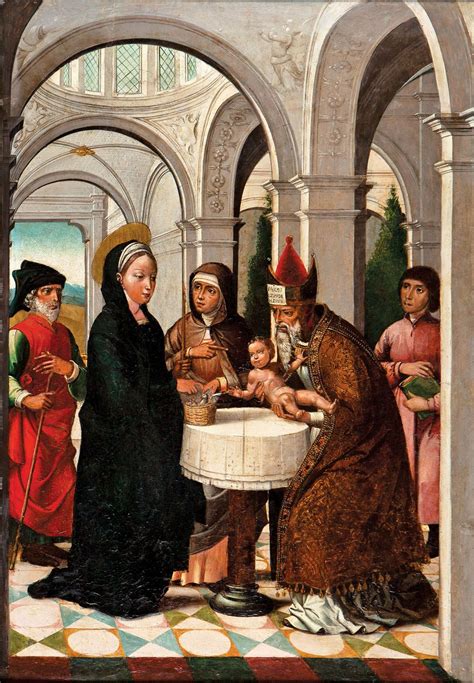Juan Correa De Vivar 1510 1566 La Purificación Pinturas Antiguas