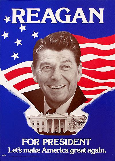 Ronald Reagans 1980 Campaign Poster Lets Make America Great Again
