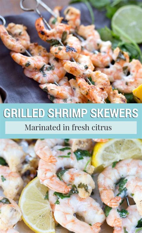 Coconut pineapple shrimp skewers recipe — these shrimp kabobs are outstanding. Citrus Marinated Shrimp Skewers for Grilling - Shrimp Salad Circus