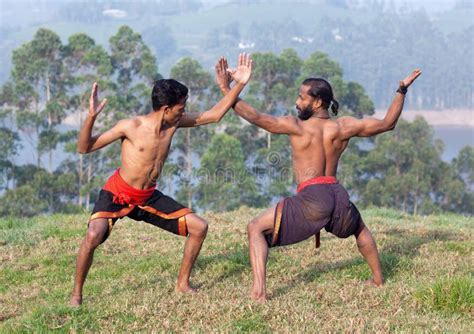 Kalaripayattu Martial Art In Kerala India Stock Photo Image Of