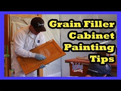 Staining Kitchen Cabinets And Using Grain Filler. - YouTube | Painting cabinets, Grain filler ...
