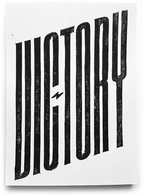 Victory Typography Design Vintage Typography Typography