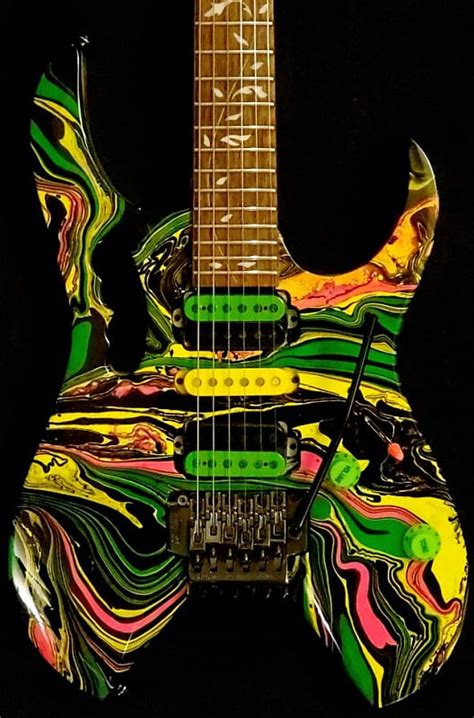 Ibanez Rg470 Custom Jem Voyager Mod Paw Swirl Passion