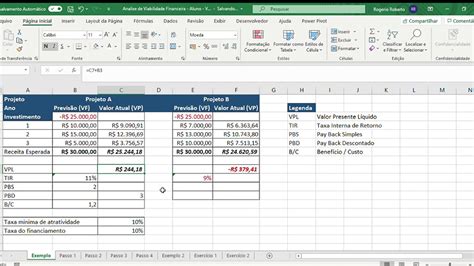 Analise De Viabilidade Financeira Excel YouTube