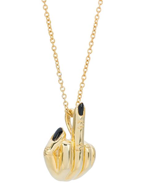 Anissa Kermiche French For Goodnight Pendant Necklace Farfetch