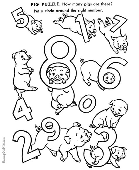 Printable Coloring Pages For Kids Preschool Worksheets Free Free