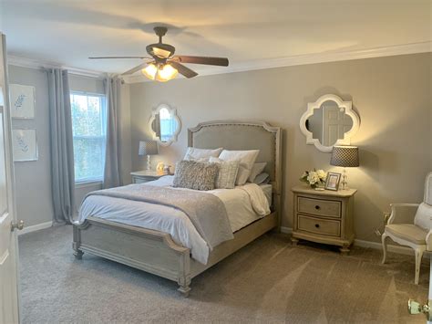 Master bedroom design ideas, tips & photos for decorating and styling a beautiful master it's clean, fresh and modern. Demarlos Bedroom set in our master bedroom #demarlos # ...