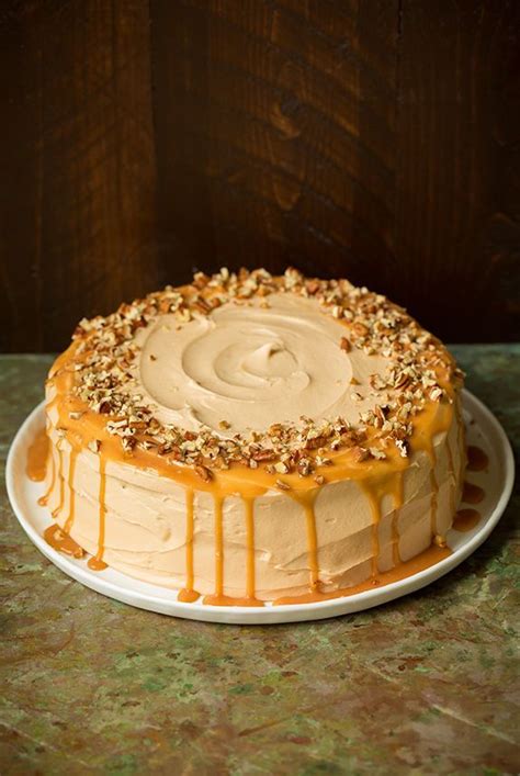 Browned Butter Pumpkin Cake With Salted Caramel Frosting Cooking