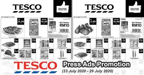 Tesco Press Ads Promotion 23 July 2020 29 July 2020