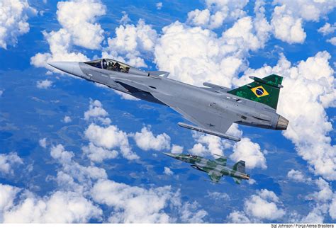 Imagens Da Fab Do Primeiro Voo Do F 39e Gripen Sobre O Brasil Poder