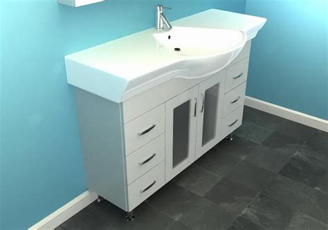 These shallow vanities allow for foot traffic as well as opening doors and drawers. Vanity for Narrow Depth Bathroom - Narrow Bathroom ...