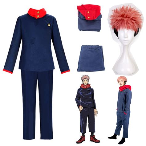 Anime Costumes Jujutsu Kaisen Itadori Yuji Cosplay Costume Kugisaki