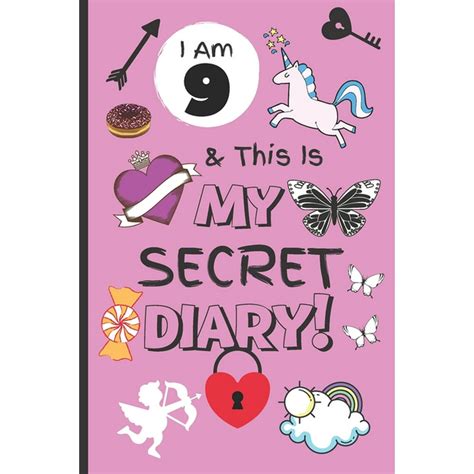 I Am 9 And This Is My Secret Diary Notebook For Girl Aged 9 Keep Out