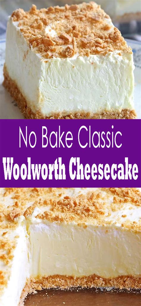 No Bake Classic Woolworth Cheesecake Pinsgreatrecipes