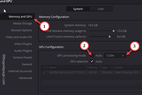 Unsupported GPU Processing Mode Issue In DaVinci Resolve