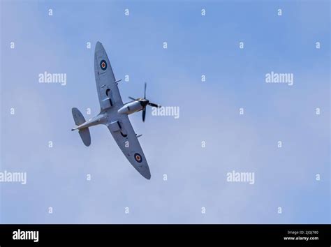 A Spitfire Mkvb Bm597 From The Battle Of Britain Memorial Flight At